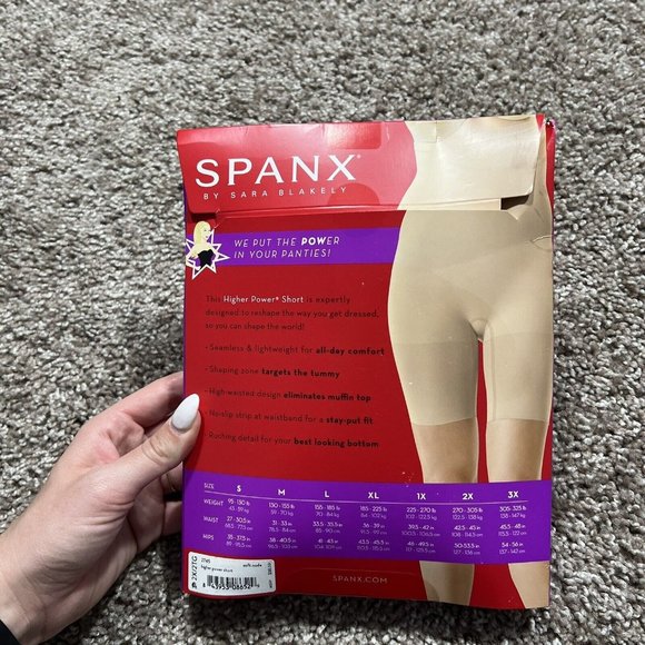 NOT FOR SALE. SPANX Higher Power Soft Nude Shorts Highwaisted Shaper Size 2X - Picture 4 of 7